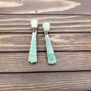 Vintage Marvella Teardrop Clip On Earrings